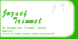 jozsef trimmel business card